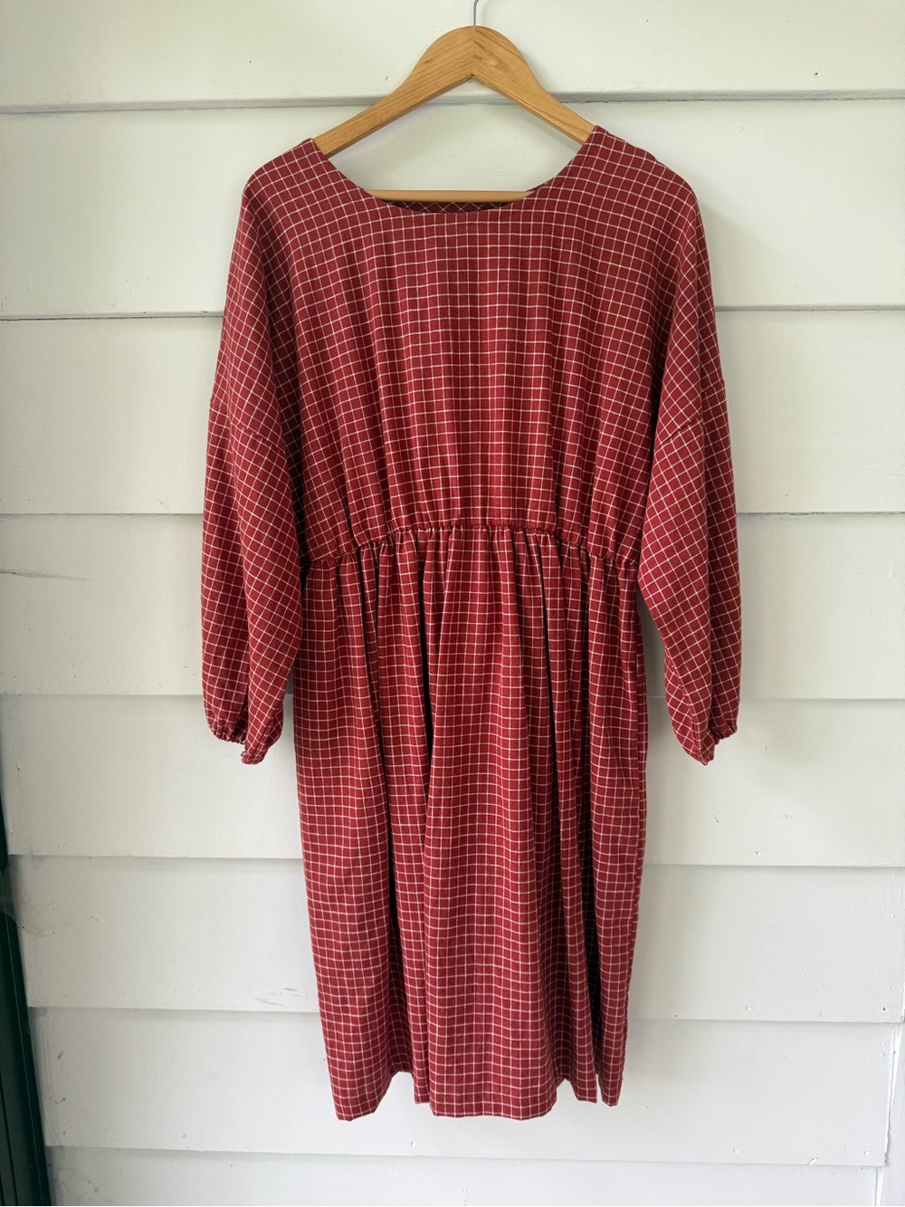 Conscious Clothing Red Check Clara Dress